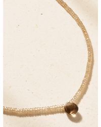 JIA JIA - Raindrop 14-Karat Smoky Quartz And Zircon Necklace - Lyst
