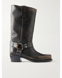 Paris Texas - Roxy 45 Studded Leather Knee Boots - Lyst