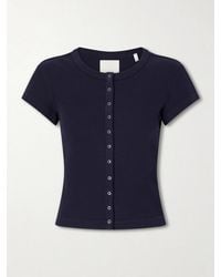Citizens of Humanity - Tabi Ribbed Jersey Cardigan - Lyst