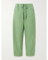 Mother - The Drawn Half-Pipe Cotton-Canvas Barrel-Leg Pants - Lyst