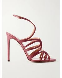 Aquazzura - Serenade 105 Raffia Sandals - Lyst