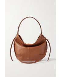 Oroton Brodie Leather Shoulder Bag - Brown