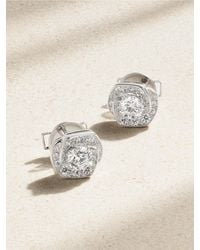 David Morris - Frozen Kiss 18-Karat Diamond Earrings - Lyst