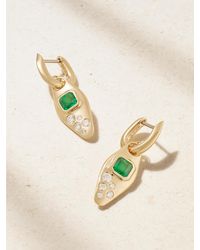 UNIFORM OBJECT - Vessel 18-Karat, Emerald And Diamond Earrings - Lyst