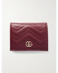 Gucci - Gg Marmont Leather Card Case - Lyst