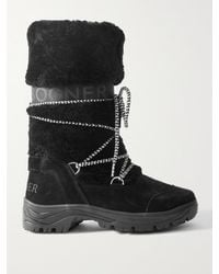 Bogner - Alta Badia 2 B Schneestiefel Aus Veloursleder Und Shearling - Lyst