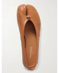 Maison Margiela - Tabi Ballerinas Mit Geteilter Kappe Aus Leder - Lyst
