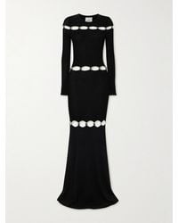 Isabel Marant - Elmire Embellished Cutout Knitted Maxi Dress - Lyst