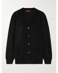Gucci - Crystal-Embellished Wool Cardigan - Lyst
