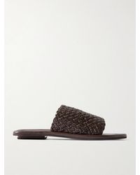 St. Agni - Woven Leather Sandals - Lyst