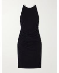 James Perse - Ruched Tank Cotton-Blend Jersey Mini Dress - Lyst