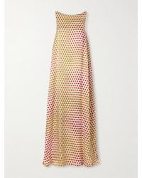 Dries Van Noten - Polka-Dot Silk-Satin Maxi Dress - Lyst