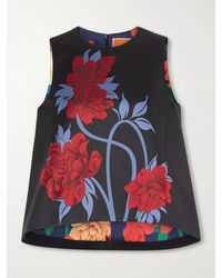 La DoubleJ - La Scala Floral-Jacquard Top - Lyst