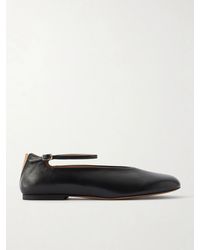 Jil Sander - Elyss Leather Ballet Flats - Lyst