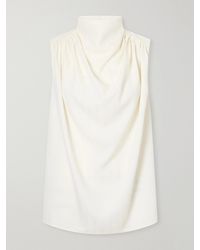Kallmeyer - Penny Sequined Ruched Striped Twill Top - Lyst