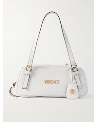 Versace - Tag Schultertasche Aus Leder Mit Verzierung - Lyst
