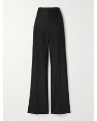 Balenciaga - Hose Mit Weitem Bein Aus Einer Woll-Mohairmischung - Lyst