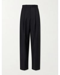 Givenchy - Pleated Wool And Mohair-Blend Wide-Leg Pants - Lyst