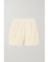 Varley Marwood Cotton-terry Shorts - Natural