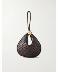 Amanu - The Zambia Woven Leather Clutch Bag - Lyst