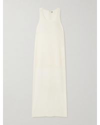 TOTEME - Midikleid Aus Krepon Aus Einer Baumwoll-Seidenmischung - Lyst