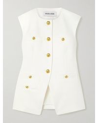 Veronica Beard - Tamara Weste Aus Twill Aus Einer Leinenmischung - Lyst
