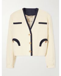 Blazé Milano - Orinda Riviera Cropped Cotton-Blend Bouclé Blazer - Lyst