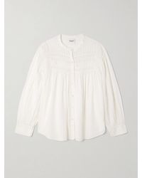 Isabel Marant - Plalia Pintucked Cotton-Blend Voile Shirt - Lyst
