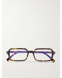 Fendi - Selleria Rectangle-Frame Acetate Optical Glasses - Lyst