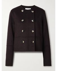 Proenza Schouler - Courtney Doppelreihige Jacke Aus Filz Aus Einer Wollmischung - Lyst