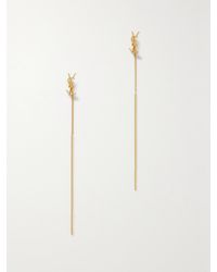 Saint Laurent - Opyum-Tone Earrings - Lyst