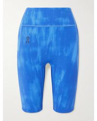On Shoes - Malibu Shorts Aus Recyceltem Stretch-Jersey Mit Batikmuster - Lyst