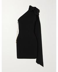 AZ FACTORY - Mybody One-Shoulder Bow-Detailed Stretch-Knit Mini Dress - Lyst