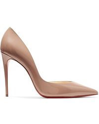 Christian Louboutin Iriza 100 Patent-leather Court Shoes - Multicolour