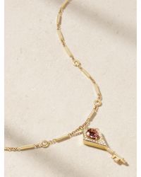 Jacquie Aiche - 14-Karat, Diamond And Tourmaline Necklace - Lyst