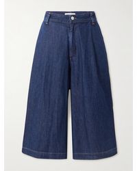 Twp - Stefens Pleated Denim Culottes - Lyst