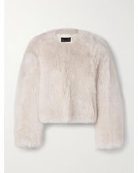 Nili Lotan - Elan Cropped Shearling Jacket - Lyst