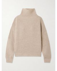 Isabel Marant - Brooke Ribbed Merino Wool And Cashmere-Blend Turtleneck Sweater - Lyst
