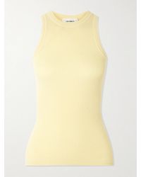 Lisa Yang - Amya Ribbed Cotton And Cashmere-Blend Tank - Lyst