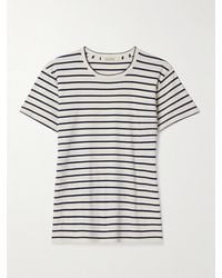 Nili Lotan - Lana Striped Cotton-Jersey T-Shirt - Lyst