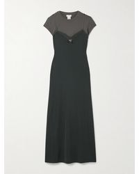 Acne Studios Emiro Cotton Midi Dress in Blue | Lyst