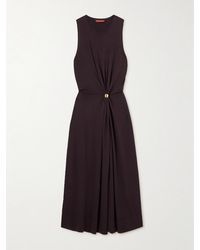 Altuzarra - Robe Midi En Mailles Stretch À Plis Et À Ornement Saralien - Lyst