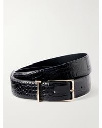 Tom Ford - Croc-Effect Leather Belt - Lyst