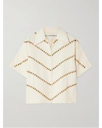 Alix Of Bohemia - Stevie Hemd Aus Woll-Twill Mit Nieten - Lyst