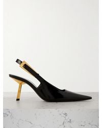 Saint Laurent - Escarpins À Brides Arrière En Cuir Lee - Lyst