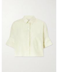 Twp - Next Ex Cropped Cotton Shirt - Lyst