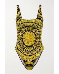 Versace Bedruckter Badeanzug - Mettallic