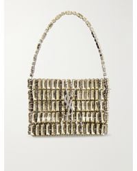 Saint Laurent - Evening Micro Crystal-Embellished Chainmail Shoulder Bag - Lyst