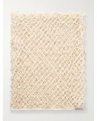 Yoshita 1967 - Embellished Crochet-Knit Cotton Scarf - Lyst