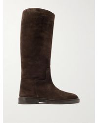 LEGRES - 80 Suede Knee Boots - Lyst